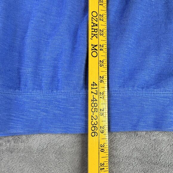 Lands End Pullover Mens 4XL Blue Quarter Zip Sweater Knit Long Sleeve Big Tall - Picture 5 of 12